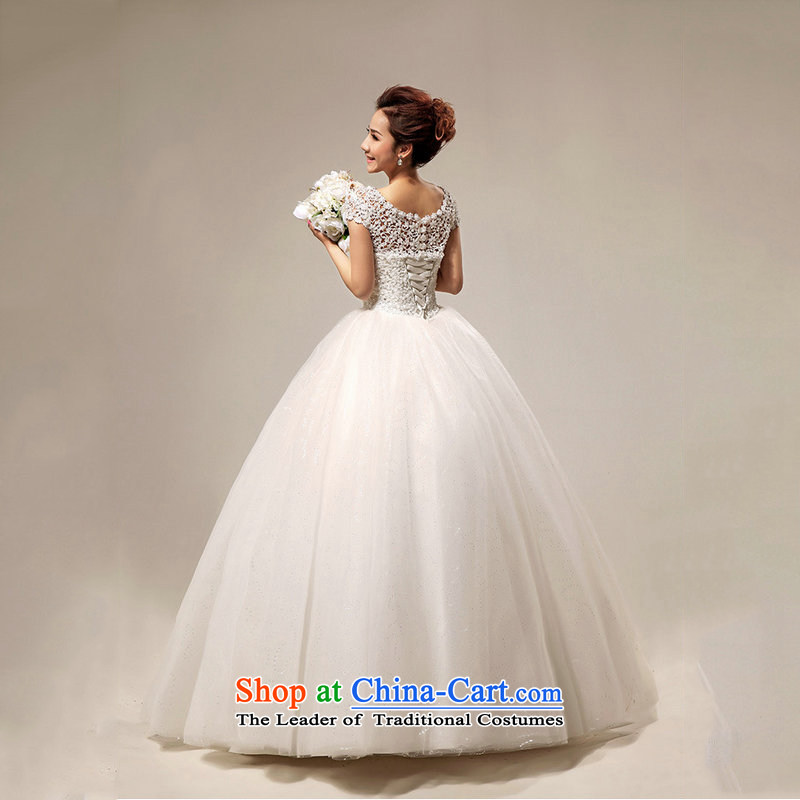 Yet, a new paragraph 2013 Korean word shoulder sweet lace princess sexy to align the wedding al00257 White M naoji a , , , shopping on the Internet