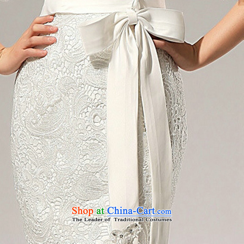 Yet, a new 2014 Spring/Summer in small crowsfoot/lace tail wedding al00309 White XL, yet a , , , shopping on the Internet