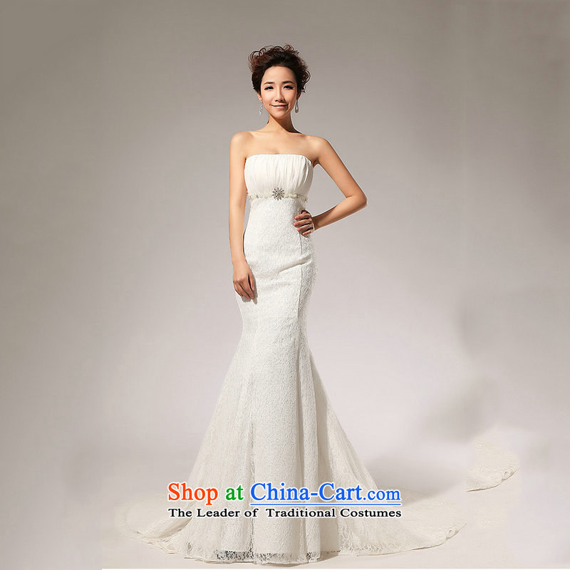 Naoji a 2014 new lace alignment of the waist A skirt anointed chest wedding dresses long skirt al00309 White XL, yet a , , , shopping on the Internet