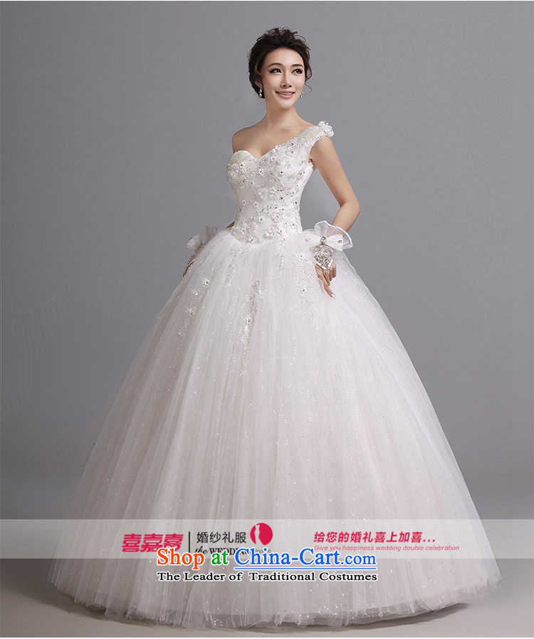 Hei Kaki wedding dresses 2015 autumn and winter new Korean drill align to bind the strap with single shoulder J004 White M wedding pictures, prices, brand platters! The elections are supplied in the national character of distribution, so action, buy now enjoy more preferential! As soon as possible.