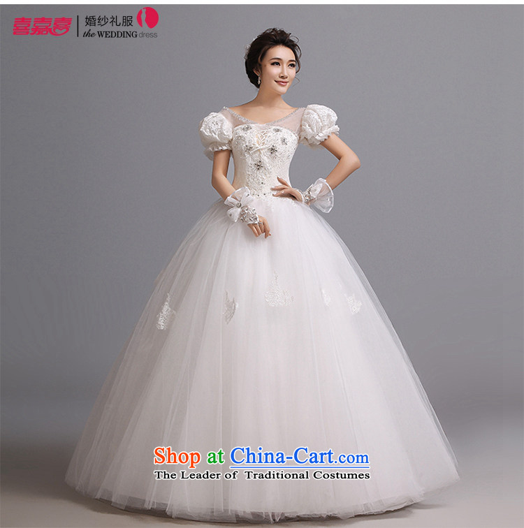 Hei Kaki wedding dresses 2015 new retro Princess Royal cuff straps bon bon petticoats bridal package shoulder wedding J005 white left Tailored size picture, prices, brand platters! The elections are supplied in the national character of distribution, so action, buy now enjoy more preferential! As soon as possible.