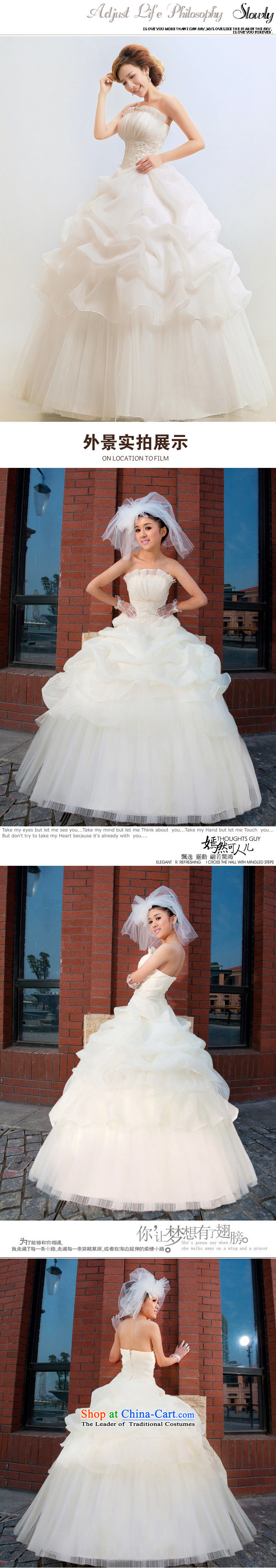 Naoji one wiping the Chest Korean-style 2014 princess graphics thin wedding bride wedding Korean wedding dress al00307 White XL Photo, prices, brand platters! The elections are supplied in the national character of distribution, so action, buy now enjoy more preferential! As soon as possible.