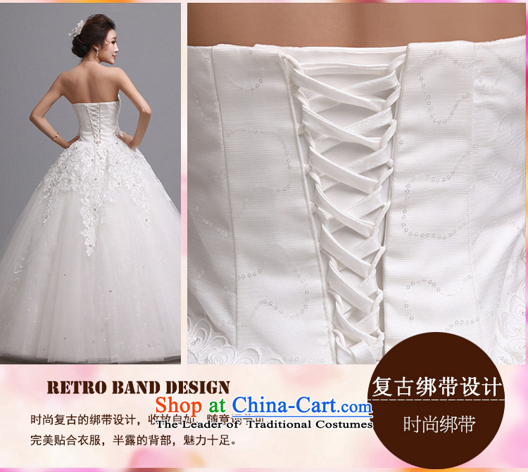 Hei Kaki wedding dresses 2015 autumn and winter new Korean wiping the chest to bind with marriages J008 wedding pictures, price XL white, brand platters! The elections are supplied in the national character of distribution, so action, buy now enjoy more preferential! As soon as possible.