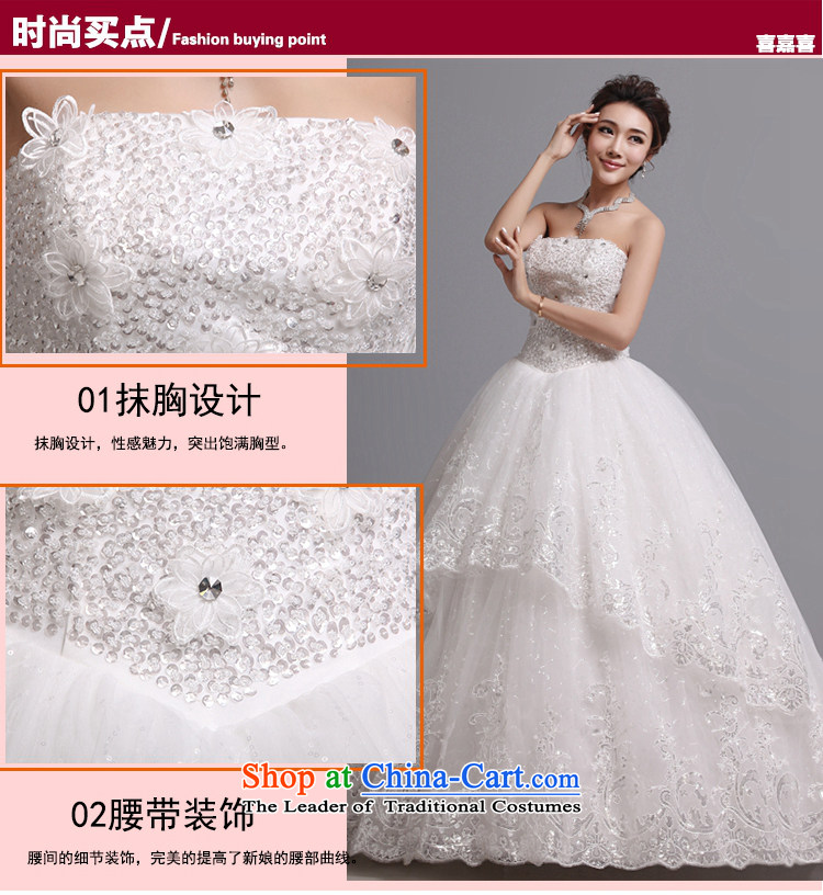 Hei Kaki wedding dresses 2015 new Korean wiping the chest to bind with marriages J010 wedding pictures, price XL white, brand platters! The elections are supplied in the national character of distribution, so action, buy now enjoy more preferential! As soon as possible.