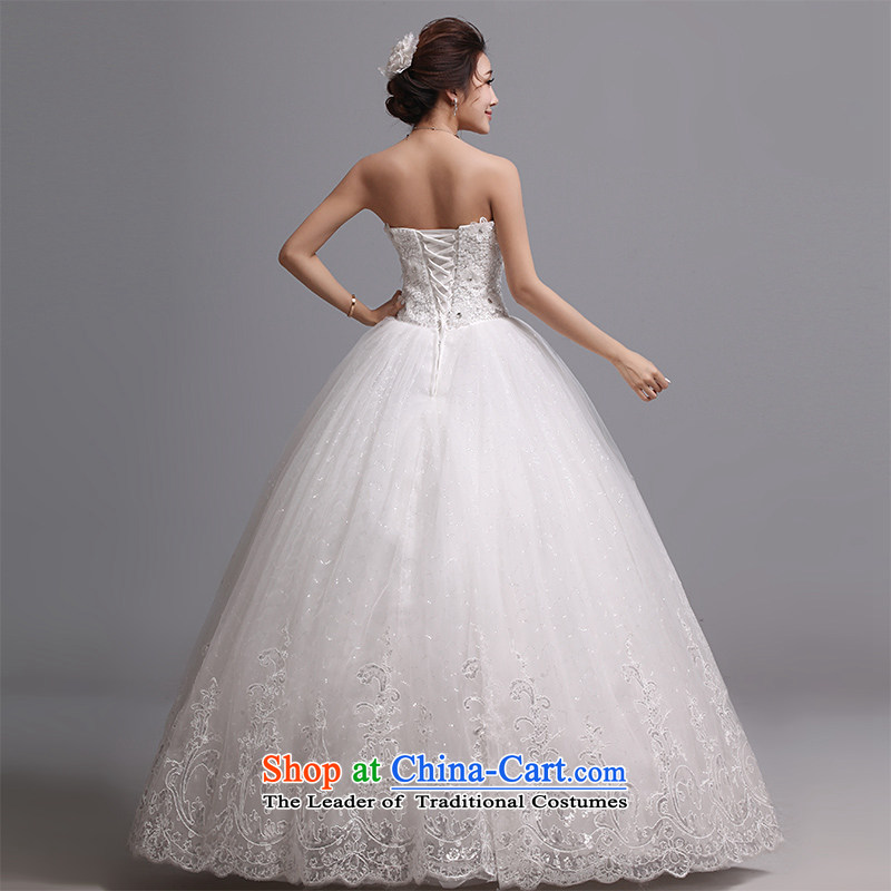 Hei Kaki wedding dresses 2015 new Korean wiping the chest to bind with marriages wedding J010 White XL, Hei Kaki shopping on the Internet has been pressed.