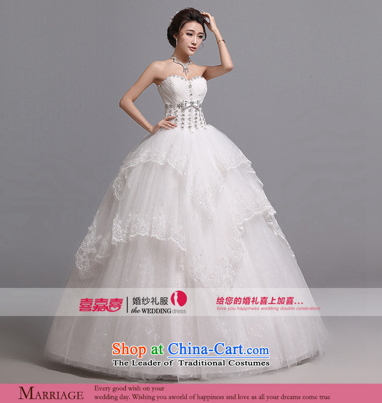 Hei Kaki wedding dresses 2015 new Korean wiping the chest to bind with marriages wedding J016 white left Tailored size picture, prices, brand platters! The elections are supplied in the national character of distribution, so action, buy now enjoy more preferential! As soon as possible.