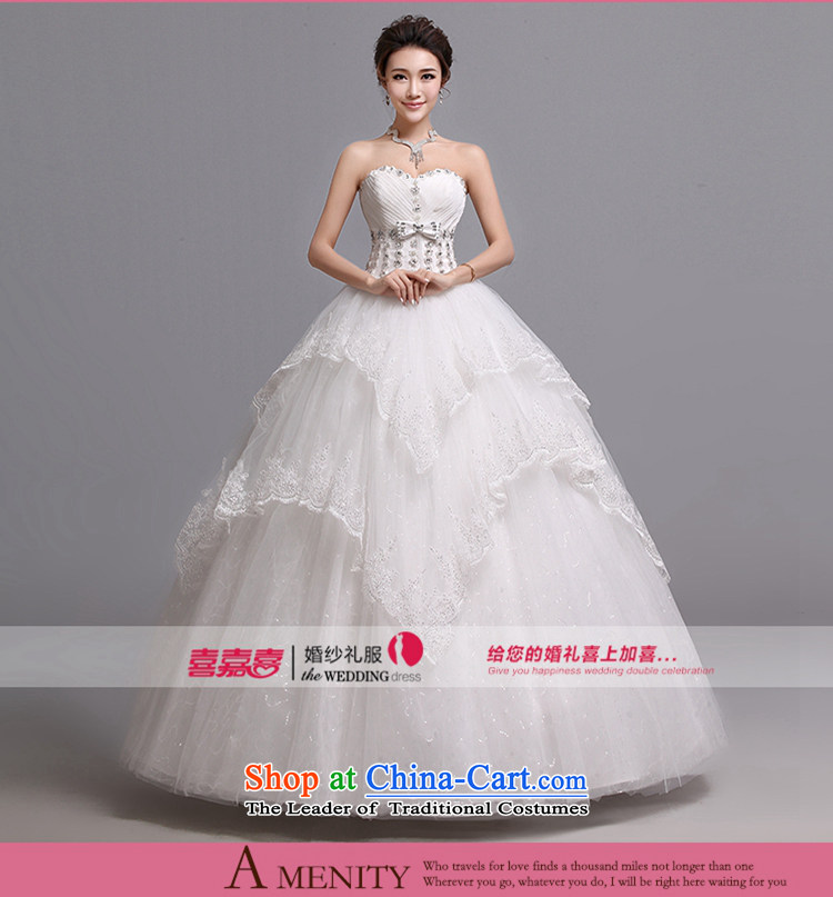 Hei Kaki wedding dresses 2015 new Korean wiping the chest to bind with marriages wedding J016 white left Tailored size picture, prices, brand platters! The elections are supplied in the national character of distribution, so action, buy now enjoy more preferential! As soon as possible.