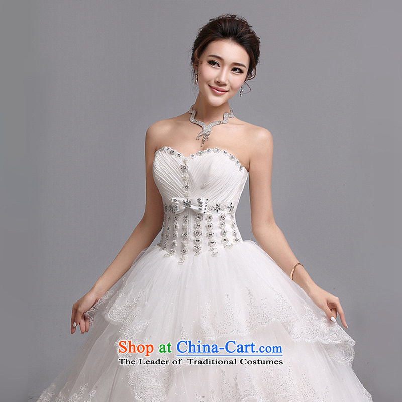 Hei Kaki wedding dresses 2015 new Korean wiping the chest to bind with marriages wedding J016 white left Tailored size, Hei Kaki shopping on the Internet has been pressed.