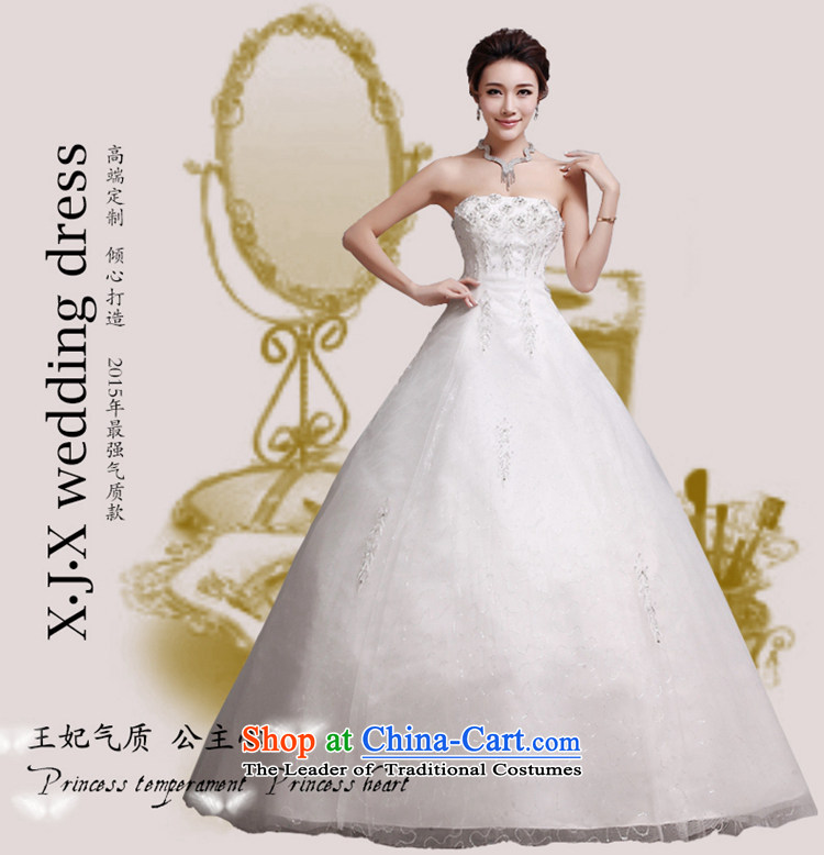 Hei Kaki wedding dresses 2015 autumn and winter new Korean wiping the chest to bind with marriages wedding J018 white picture, prices, S brand platters! The elections are supplied in the national character of distribution, so action, buy now enjoy more preferential! As soon as possible.