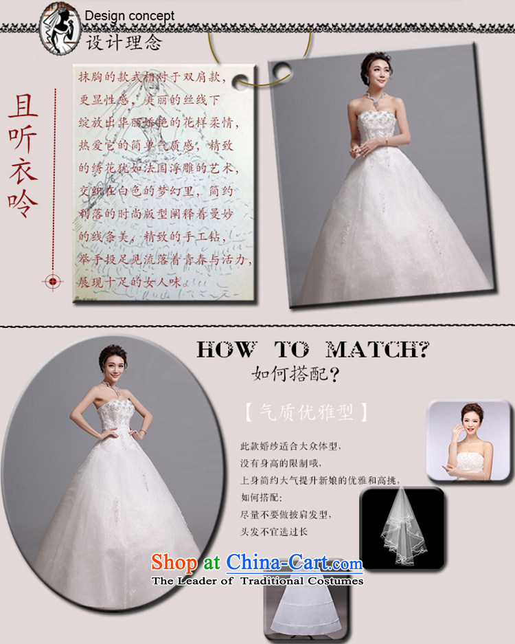 Hei Kaki wedding dresses 2015 autumn and winter new Korean wiping the chest to bind with marriages wedding J018 white picture, prices, S brand platters! The elections are supplied in the national character of distribution, so action, buy now enjoy more preferential! As soon as possible.