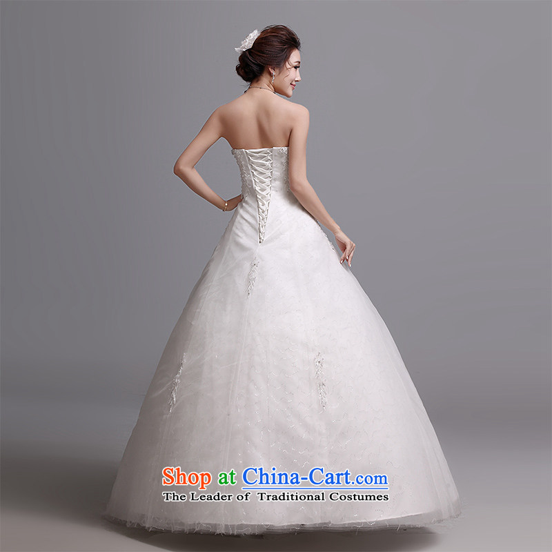 Hei Kaki wedding dresses 2015 autumn and winter new Korean wiping the chest to bind with marriages wedding J018 white S, Hei Kaki shopping on the Internet has been pressed.