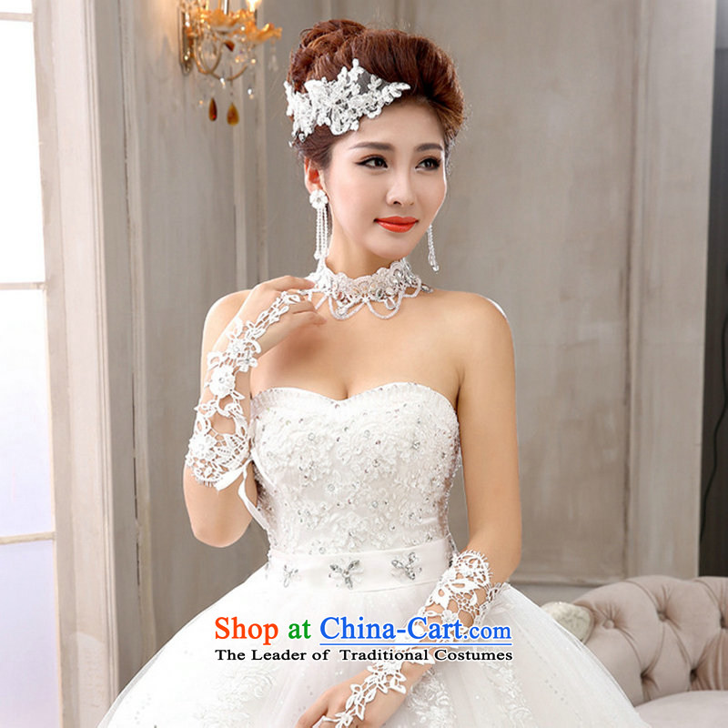 Naoji a 2014 new wedding dresses Top Loin of Korean lace anointed chest to graphics thin wedding al00305 White M naoji a , , , shopping on the Internet