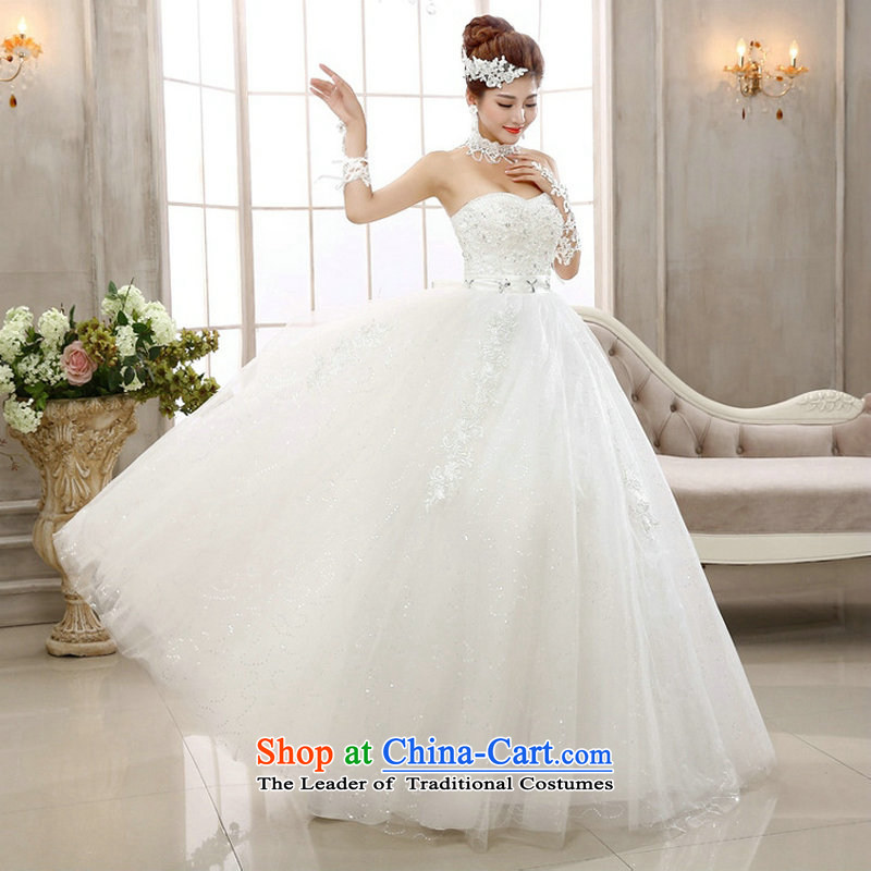 Naoji a 2014 new wedding dresses Top Loin of Korean lace anointed chest to graphics thin wedding al00305 White M naoji a , , , shopping on the Internet