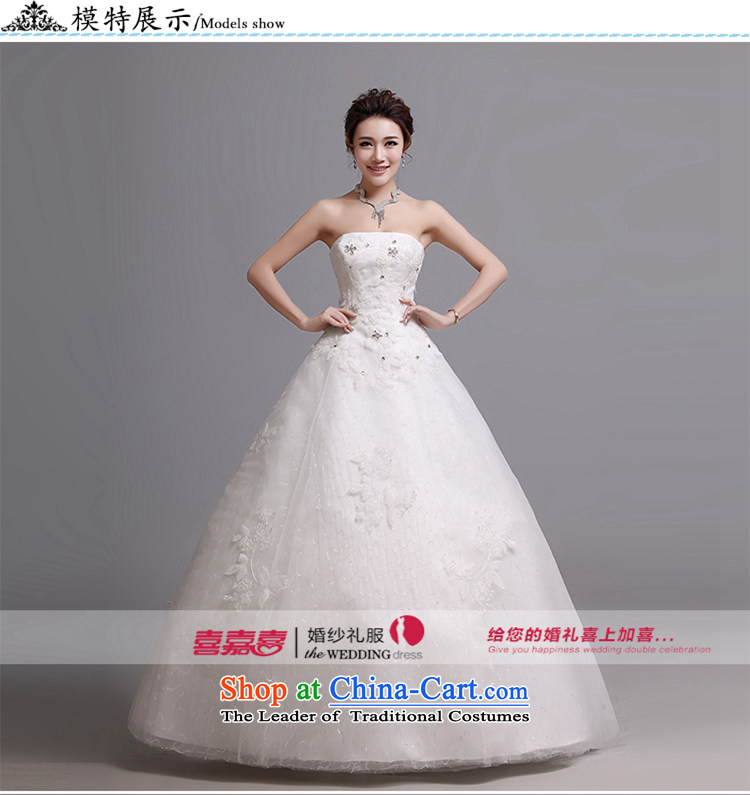Hei Kaki wedding dresses 2015 autumn and winter new Korean wiping the chest to bind with marriages wedding J019 white picture, prices, S brand platters! The elections are supplied in the national character of distribution, so action, buy now enjoy more preferential! As soon as possible.
