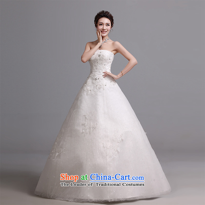 Hei Kaki wedding dresses 2015 autumn and winter new Korean wiping the chest to bind with marriages wedding J019 white S, Hei Kaki shopping on the Internet has been pressed.