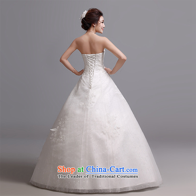 Hei Kaki wedding dresses 2015 autumn and winter new Korean wiping the chest to bind with marriages wedding J019 white S, Hei Kaki shopping on the Internet has been pressed.