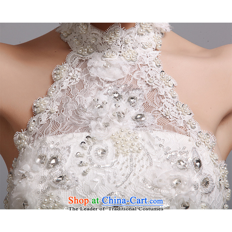 Hei Kaki wedding dresses 2015 autumn and winter new elegant hang also align to bind with marriages wedding J022 white , L-hi kaki shopping on the Internet has been pressed.