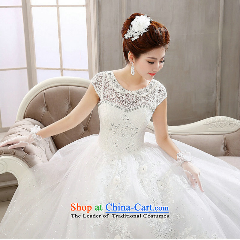 Naoji a new Korean 2014 bride white long-sleeved to align the lace wedding princess wedding al00299 sweet white L, yet a , , , shopping on the Internet
