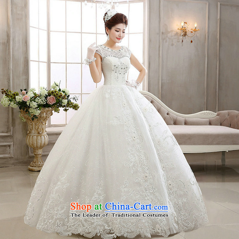 Naoji a new Korean 2014 bride white long-sleeved to align the lace wedding princess wedding al00299 sweet white L, yet a , , , shopping on the Internet