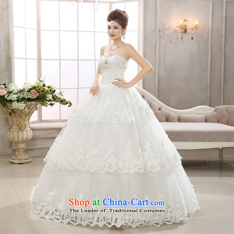 Yet, a new paragraph with chest water drilling nail pearl video thin car bone flower bride wedding dresses wedding al00298 Ultra sparkling white XXL, naoji a , , , shopping on the Internet
