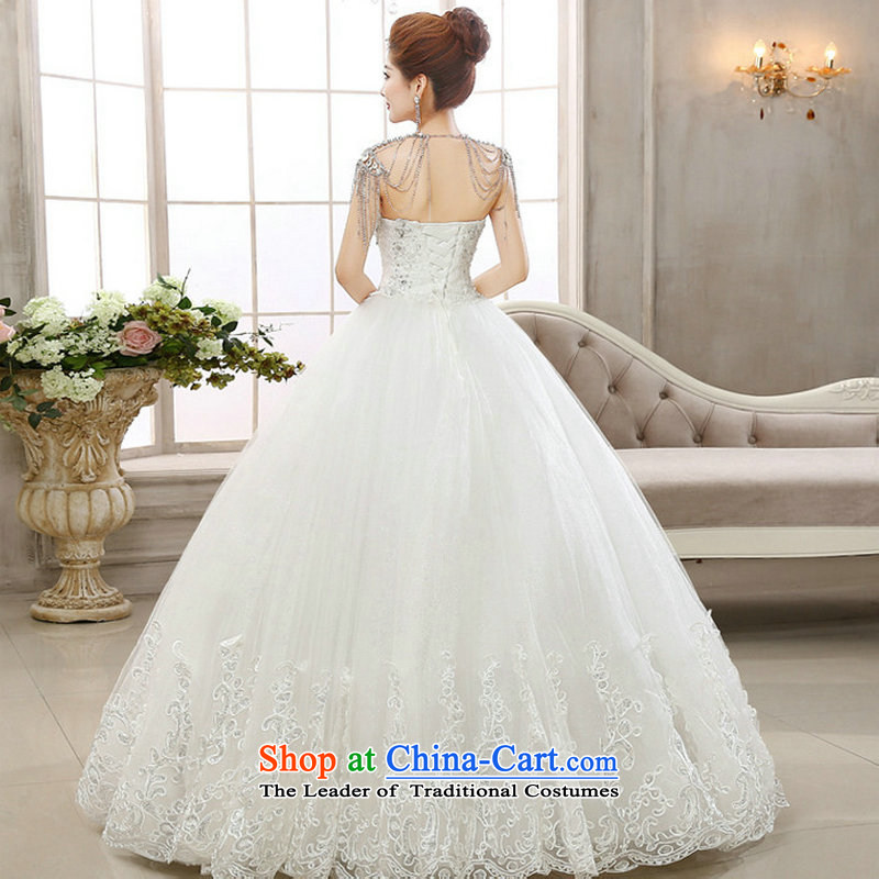 Naoji a 2014 new anointed chest love for white lace Korean brides retro Couture fashion wedding al00297 White XL, yet a , , , shopping on the Internet