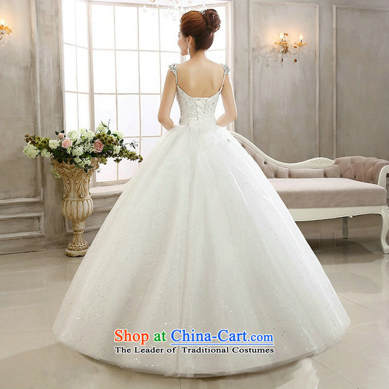 Naoji a 2014 lace flash drill to align the shoulder strap Fung skirt The Princess Bride wedding dresses al00293 White XL, yet a , , , shopping on the Internet