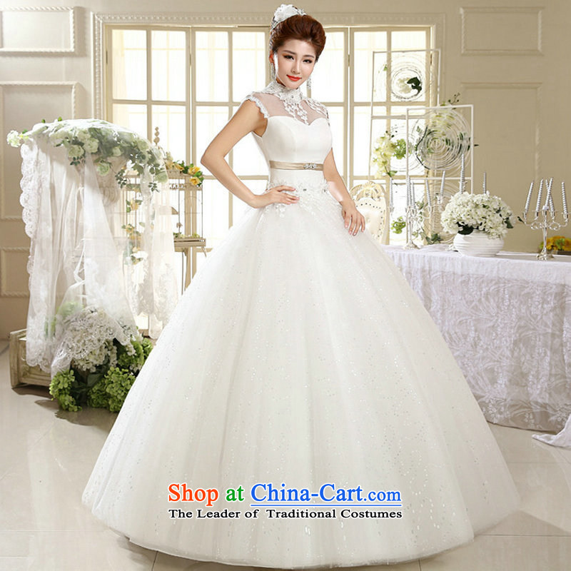 A 2014 Korea naoji version princess white lace retro to align the summer with collar wedding al00312 white XXL, naoji a , , , shopping on the Internet