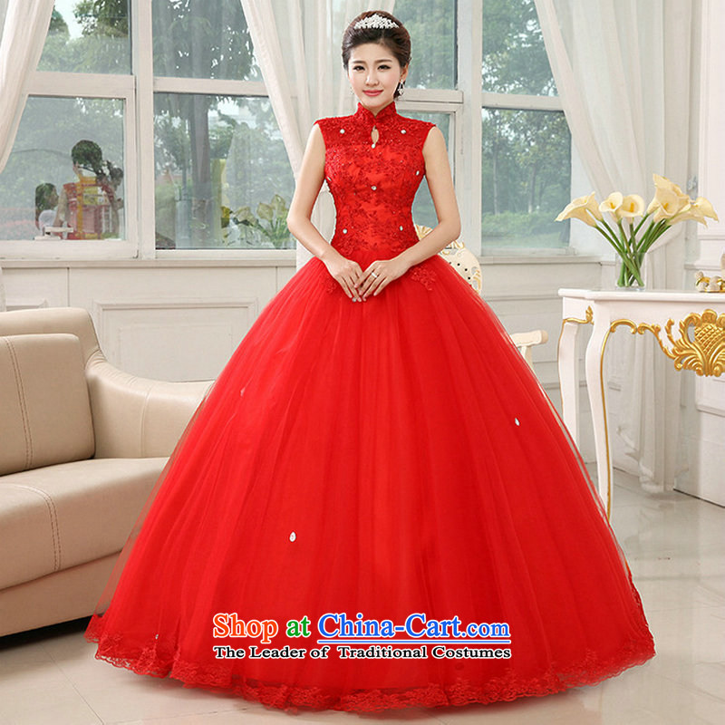 Naoji a 2014 new red wedding dress bride to align graphics thin package shoulder straps lace retro al00316 RED M naoji a , , , shopping on the Internet