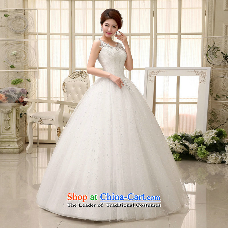 Naoji a 2014 new bride wedding dresses fine lace engraving package shoulder luxury wedding dresses al00320 marriage is a white, L, , , , shopping on the Internet