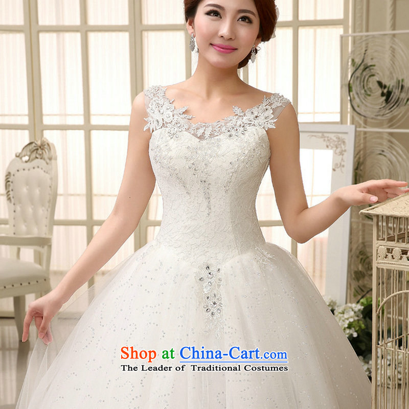 Naoji a 2014 new bride wedding dresses fine lace engraving package shoulder luxury wedding dresses al00320 marriage is a white, L, , , , shopping on the Internet