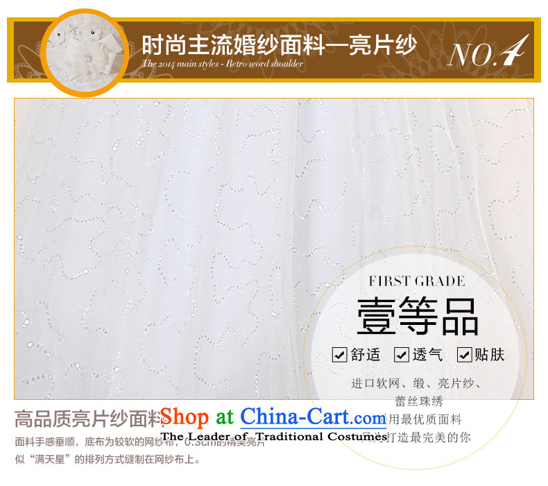 Hiv Miele wedding dresses 2015 new lace dolls collar gauze slotted shoulder Korean wiping the chest straps to align the Sau San yarn H-76 White XL Photo, prices, brand platters! The elections are supplied in the national character of distribution, so action, buy now enjoy more preferential! As soon as possible.