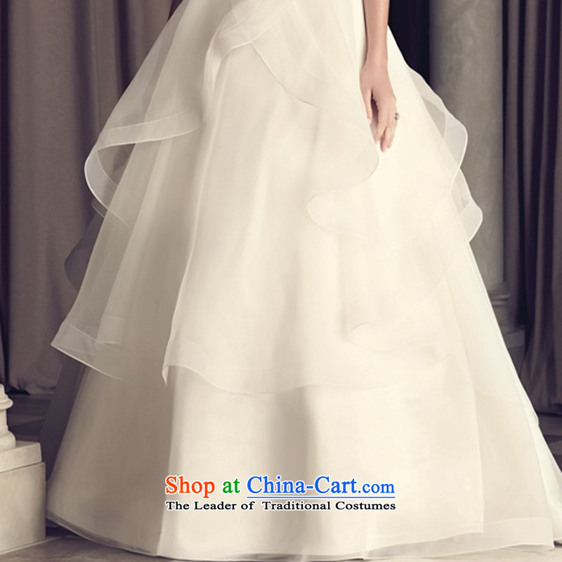 Talk to her  new 2015 wedding dresses western style high-end small trailing retro wiping the chest to bind with white honey words to wife M , , , shopping on the Internet