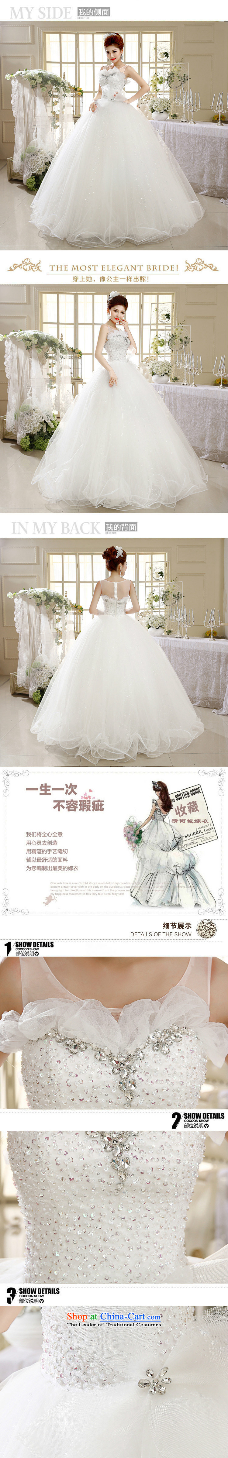 Naoji align to the princess wedding slotted shoulders Korean lace wiping the chest straps wedding dress XS1305 bon bon white S picture, prices, brand platters! The elections are supplied in the national character of distribution, so action, buy now enjoy more preferential! As soon as possible.