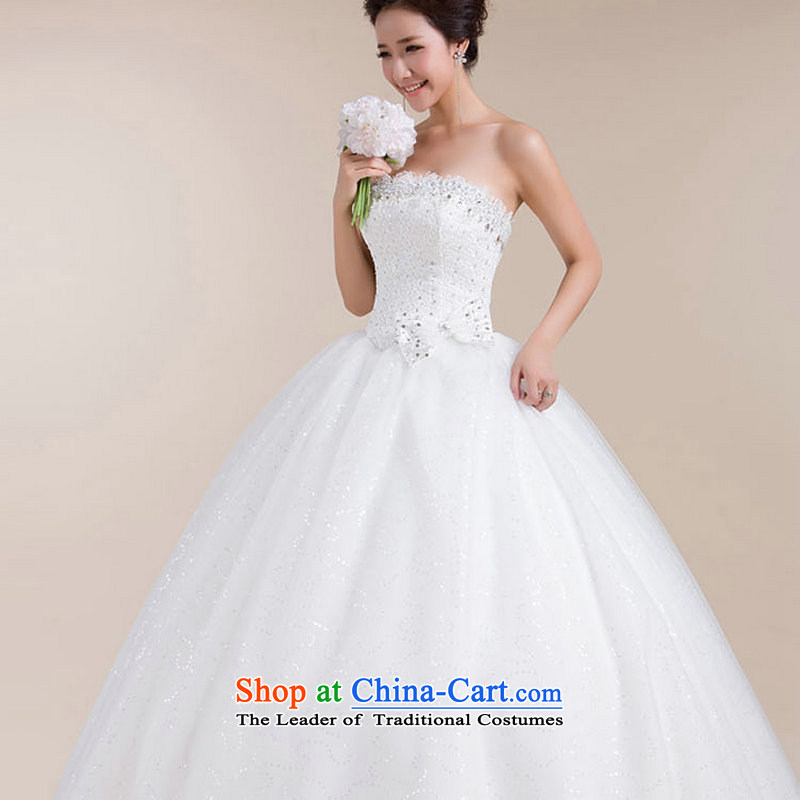 Yet, a chest bride wedding dresses to align the Korean version of the waist white marriage wedding XS1309 white S naoji a , , , shopping on the Internet