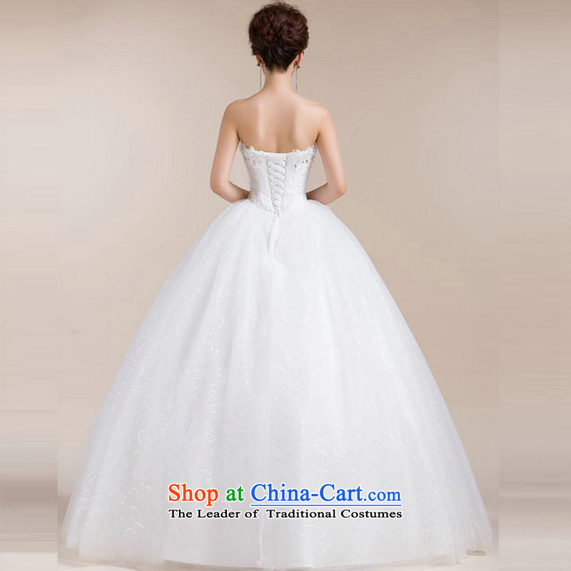 Yet, a chest bride wedding dresses to align the Korean version of the waist white marriage wedding XS1309 white S naoji a , , , shopping on the Internet