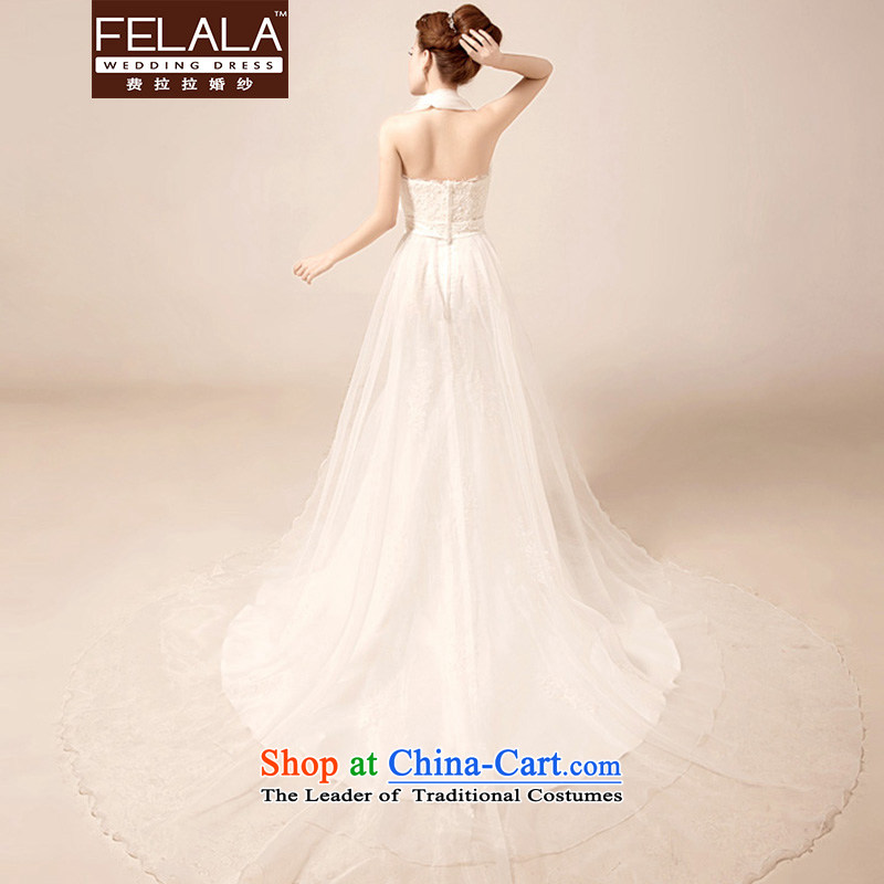 Ferrara new stylish Ms. wedding dresses also hang 2015 tail graphics thin bride crowsfoot lace wedding M(2 feet) of Ferrara wedding (FELALA) , , , shopping on the Internet