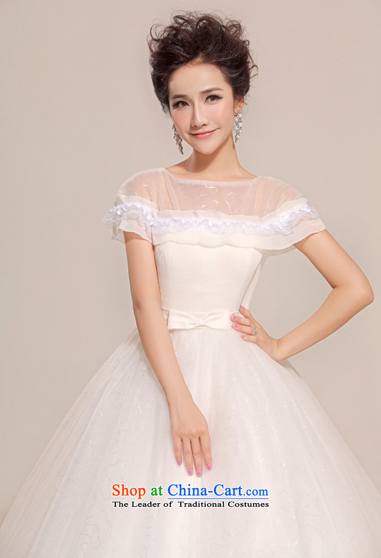 Yet a winter bride wedding new stylish Korean version of 2014 cuff lace retro large tie diamond shoulders xs8703 thin white L video picture, prices, brand platters! The elections are supplied in the national character of distribution, so action, buy now enjoy more preferential! As soon as possible.