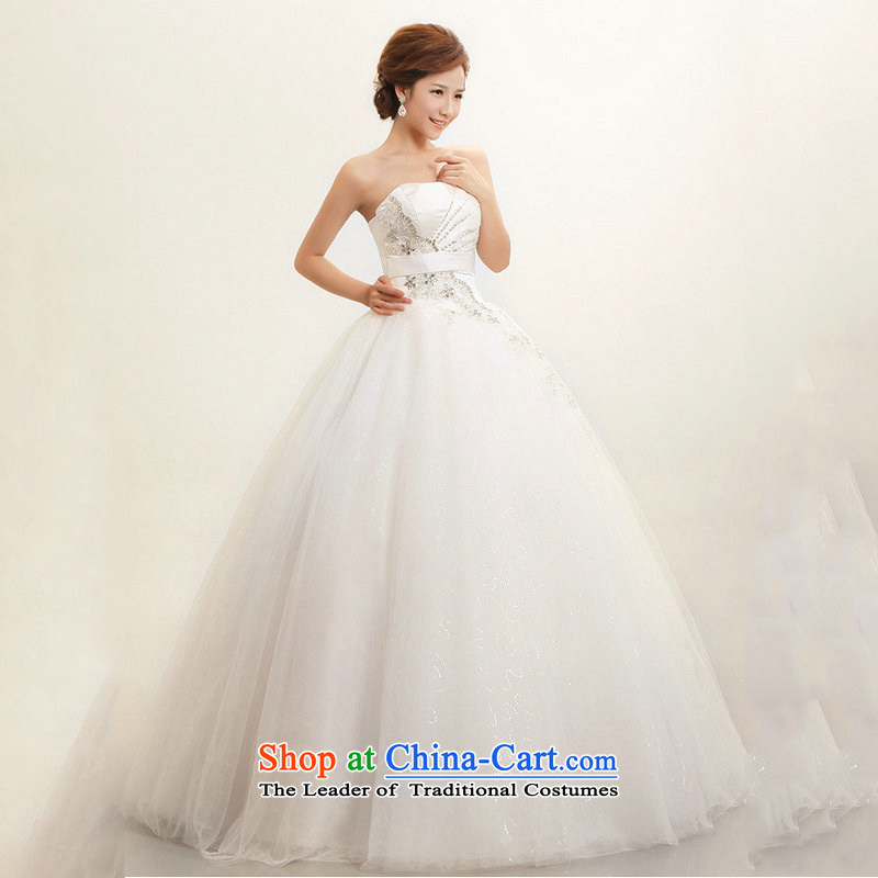 Yet, a new paragraph marriages Korean anointed Sau San chest wedding dresses and stylish straps to align XS1401) White XXL, naoji a , , , shopping on the Internet