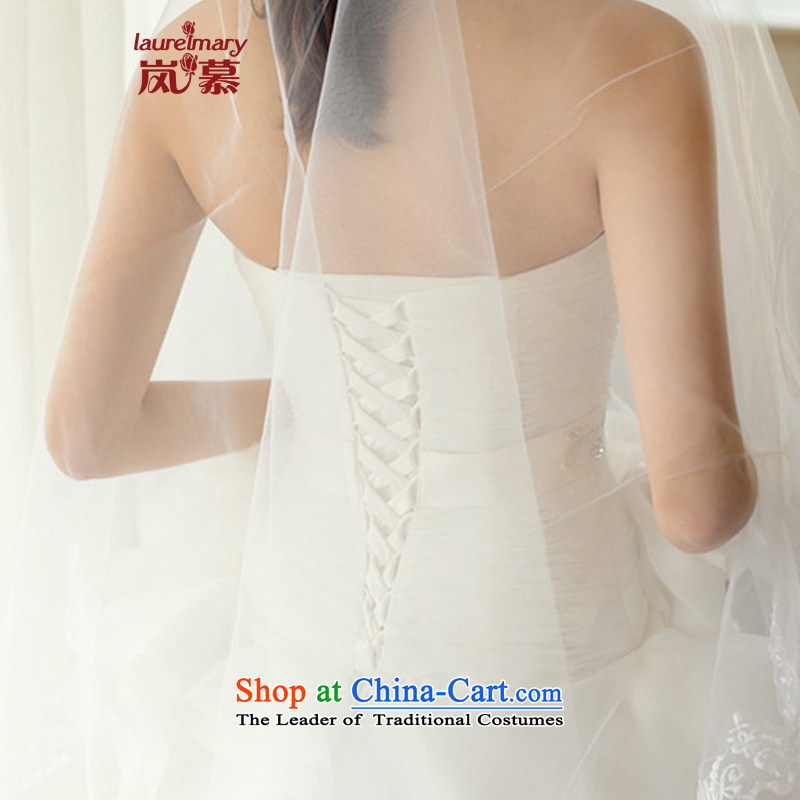 The sponsors of the 2014 New LAURELMARY, Korean name Yuan stylish heart-shaped anointed chest manually Stitch pearl of small A swing to align the edge of the volume petals wedding plain white customization size (please contact Customer Service), included
