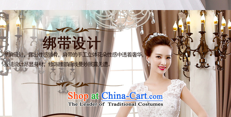 Talk to Her Wedding Dress 2015 new V-neck in a field for larger shoulder package bride to bind with Korea align version stylish wedding white picture, prices, S brand platters! The elections are supplied in the national character of distribution, so action, buy now enjoy more preferential! As soon as possible.