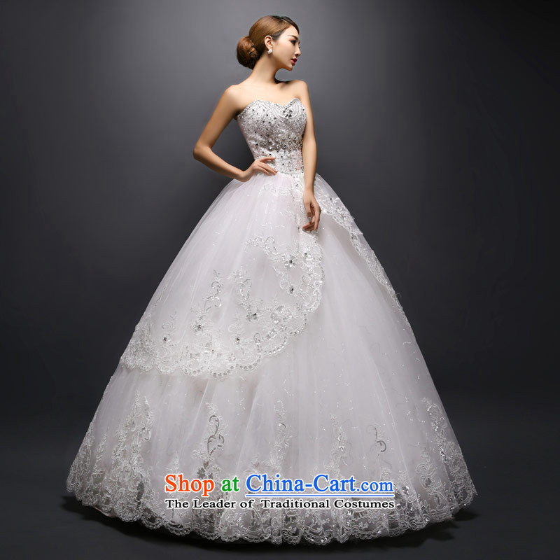 Love of the life of the new Korean 2015 diamond wiping the chest straps wedding retro sexy beauty wedding white S love of the overcharged shopping on the Internet has been pressed.