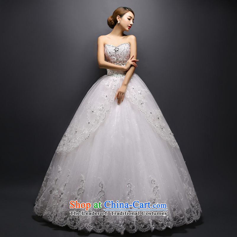 Love of the life of the new Korean 2015 diamond wiping the chest straps wedding retro sexy beauty wedding white S love of the overcharged shopping on the Internet has been pressed.
