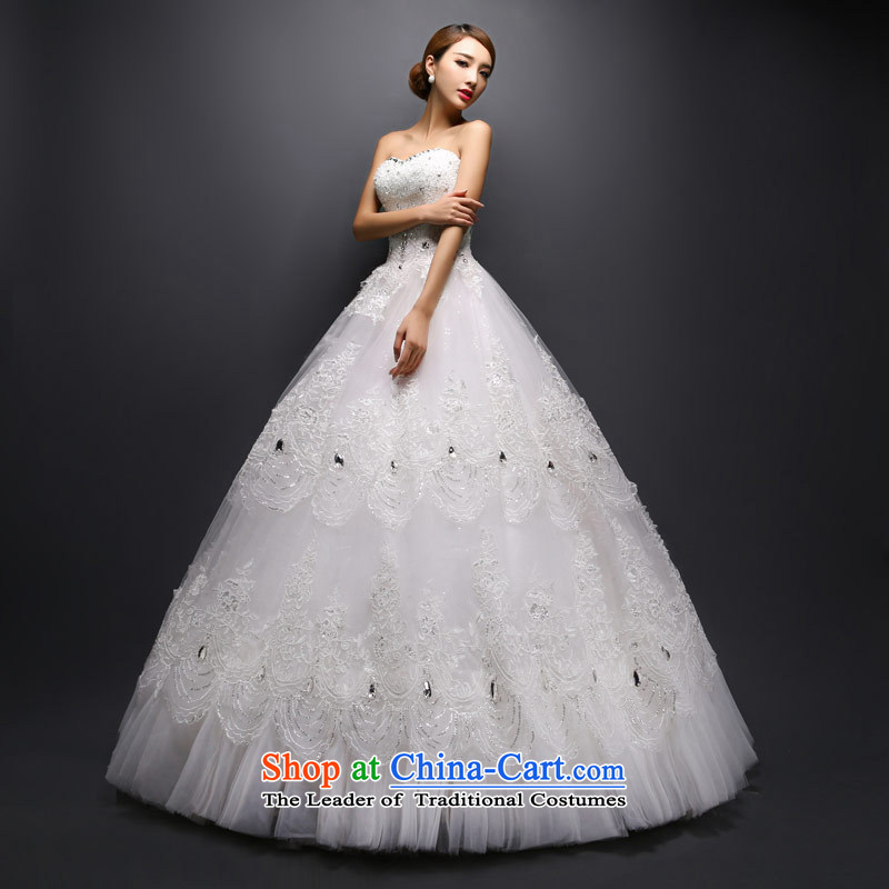 Love of the life of the new Korean version of 2015, Mary Magdalene Chest straps to align the bride winter wedding dresses and stylish graphics thin white XXL, love of the overcharged shopping on the Internet has been pressed.