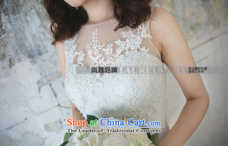 The sponsors of the 2015 New LAURELMARY, Korean elegant round-neck collar lace Foutune of Sau San package and to align the dream crowsfoot trailing back wedding pure white Custom Size (please contact Customer Service) Picture, prices, brand platters! The elections are supplied in the national character of distribution, so action, buy now enjoy more preferential! As soon as possible.