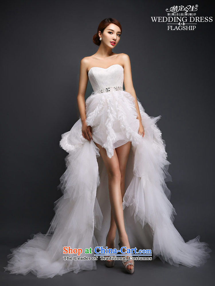 Love of the overcharged Korean sweet princess straps wedding feather pregnant women after long front stub small trailing white M 2015 autumn and winter picture, prices, brand platters! The elections are supplied in the national character of distribution, so action, buy now enjoy more preferential! As soon as possible.