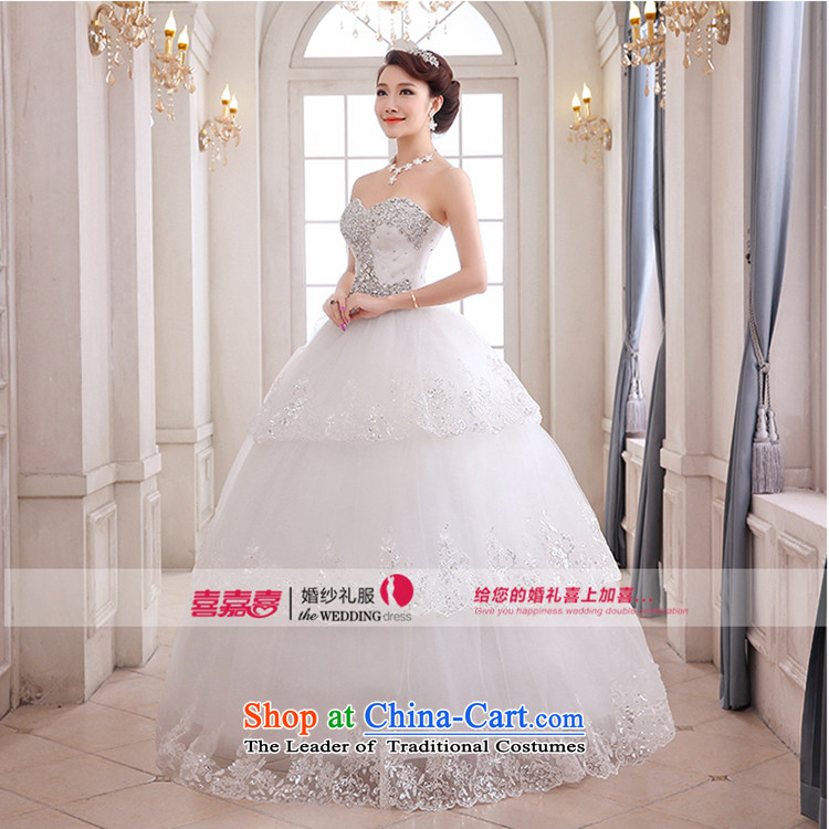 Hei Kaki wedding dresses 2015 new Korean wiping the chest three storey white diamond jewelry and chest straps to wedding ivory left Tailored size picture, prices, brand platters! The elections are supplied in the national character of distribution, so action, buy now enjoy more preferential! As soon as possible.