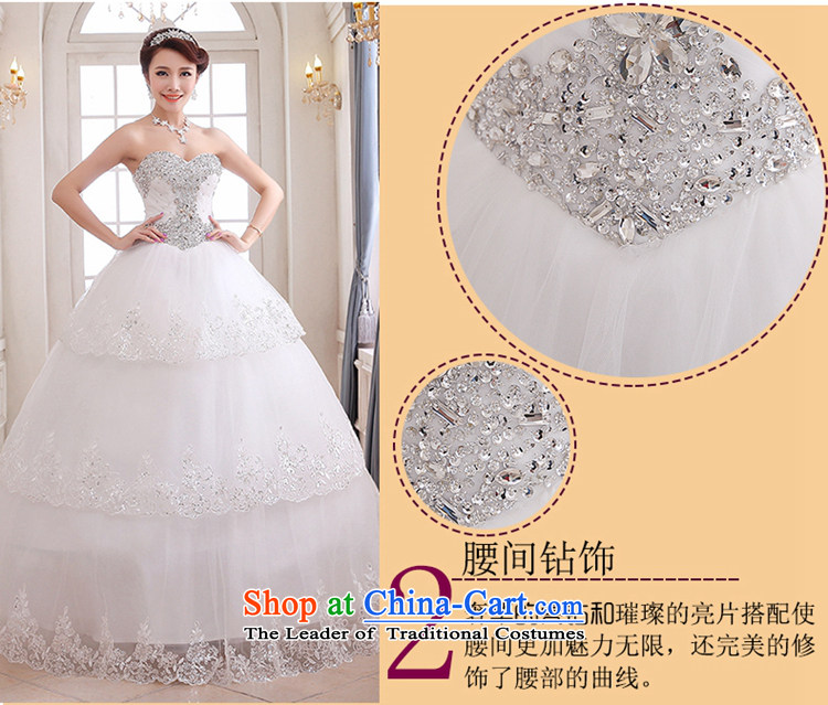 Hei Kaki wedding dresses 2015 new Korean wiping the chest three storey white diamond jewelry and chest straps to wedding ivory left Tailored size picture, prices, brand platters! The elections are supplied in the national character of distribution, so action, buy now enjoy more preferential! As soon as possible.