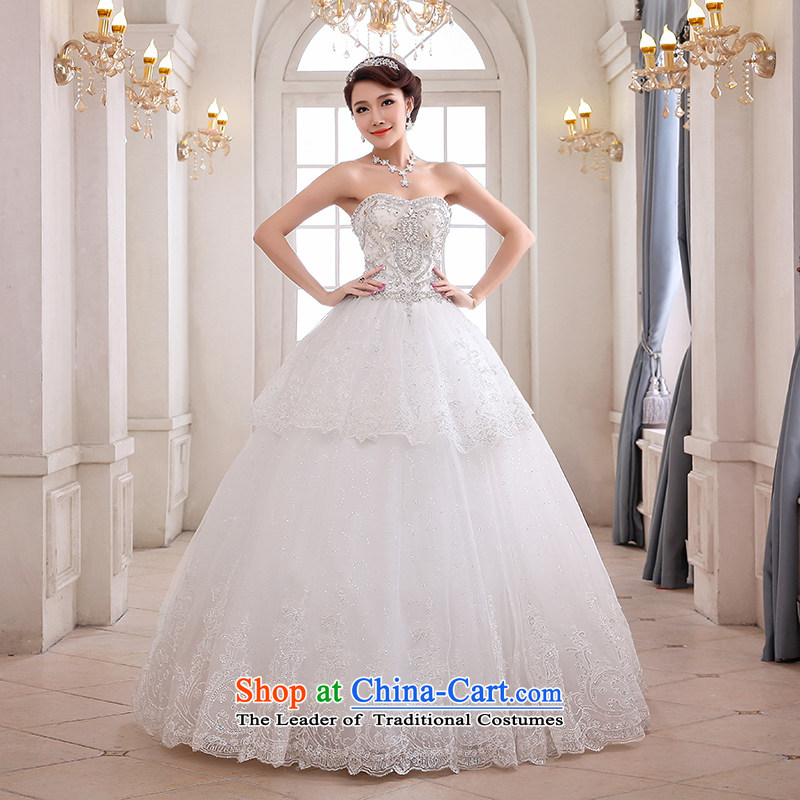 Hei Kaki wedding XS03 2015 new anointed chest Korean continental palace to align the strap wedding ivory left Tailored size, Hei Kaki shopping on the Internet has been pressed.