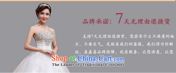 Hei Kaki wedding dresses 2015 New White breast tissue Korean beauty of diamond ornaments and chest straps to wedding ivory L picture, prices, brand platters! The elections are supplied in the national character of distribution, so action, buy now enjoy more preferential! As soon as possible.