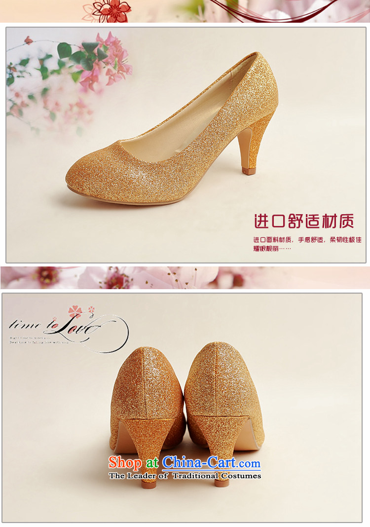 The latte macchiato qi marriage shoes wedding dress shoes shoes bride shoes marriage the the high-heel shoes banquet shoes gold shoe stage performances shoes gold 39 pictures, prices, brand platters! The elections are supplied in the national character of distribution, so action, buy now enjoy more preferential! As soon as possible.